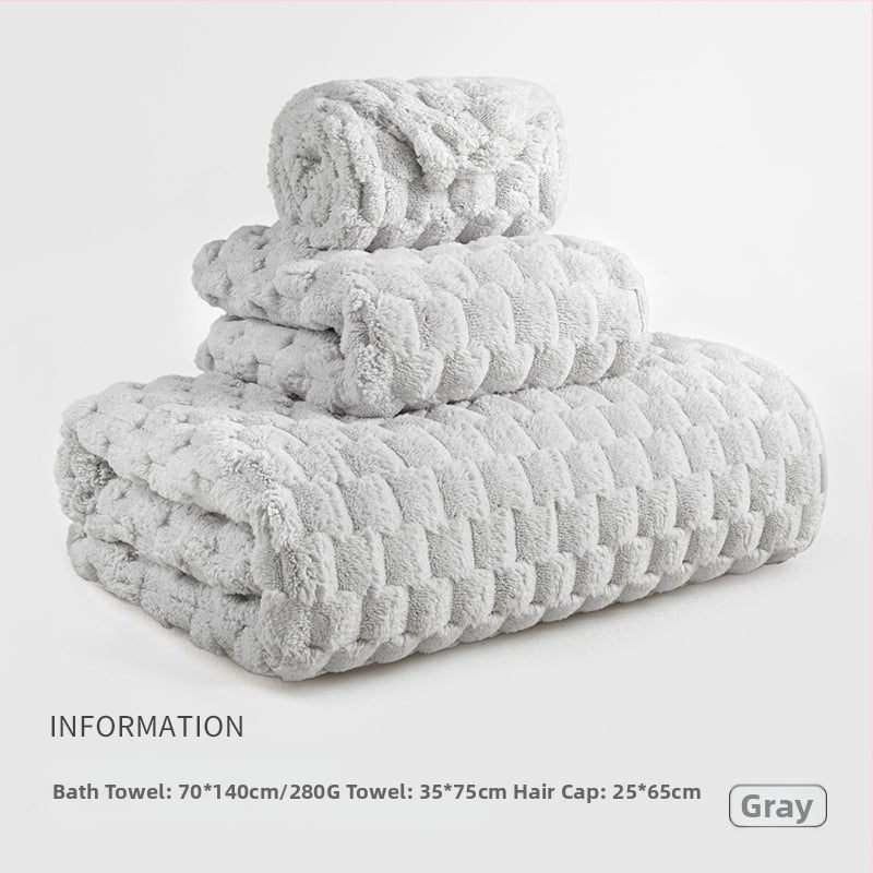 Trys rankšluosčių komplektas studentų bendrabutyje, 100% kitas pluoštas, 150D siūlas, džakardo audimas, po 100 g kiekvienam rankšluosčiui.