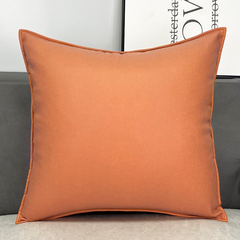 Полиестерен калъф за възглавница за диван — едноцветен, модерен минимализъм, налична персонализация