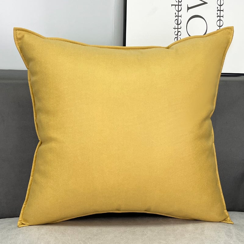 Полиестерен калъф за възглавница за диван — едноцветен, модерен минимализъм, налична персонализация