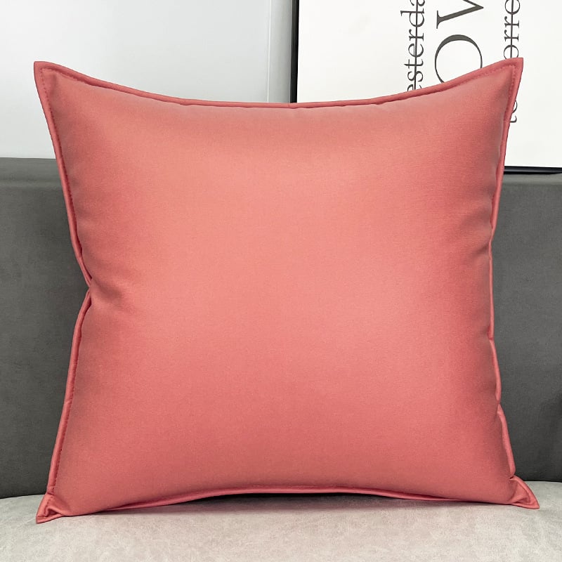 Полиестерен калъф за възглавница за диван — едноцветен, модерен минимализъм, налична персонализация