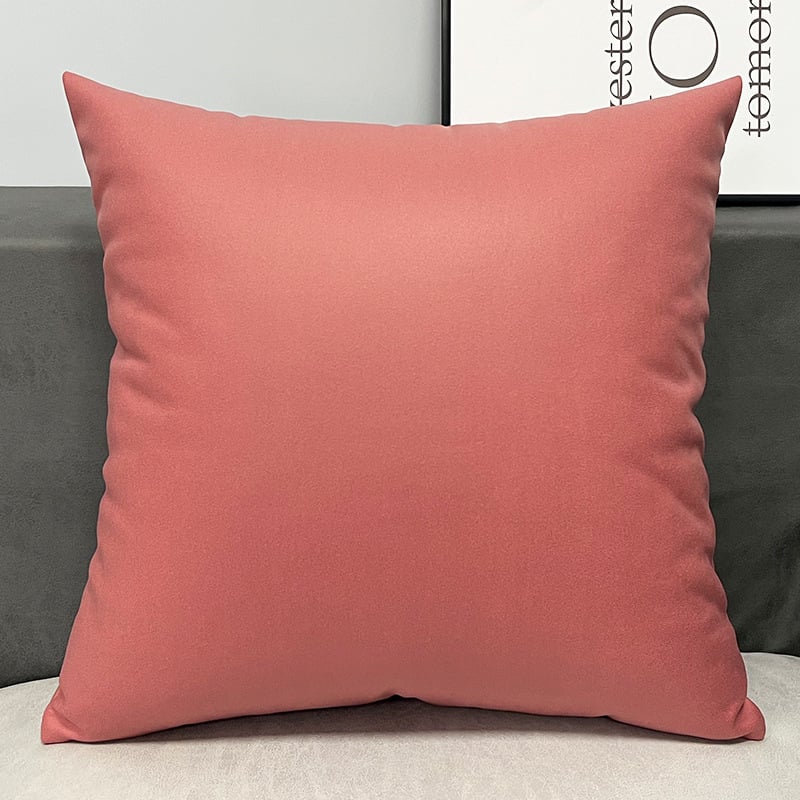 Полиестерен калъф за възглавница за диван — едноцветен, модерен минимализъм, налична персонализация