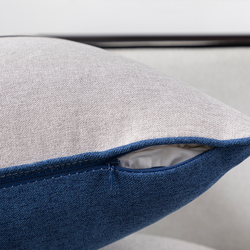 Калъф за възглавница - фин конопен плат, бродиран, китайски класически стил, едноцветен