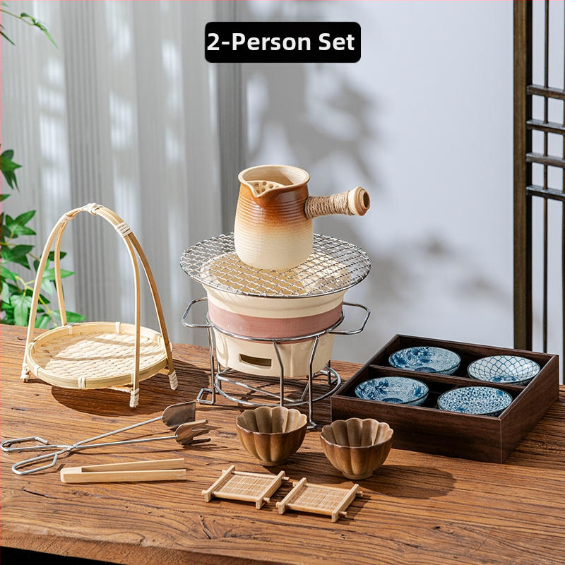 Arbatinio arbatos virimo rinkinys viryklei su arbatinuku, džiovintų vaisių padėklas, desertų padėklas, arbatinių puodelių papuošalai ir pieno arbatai indai