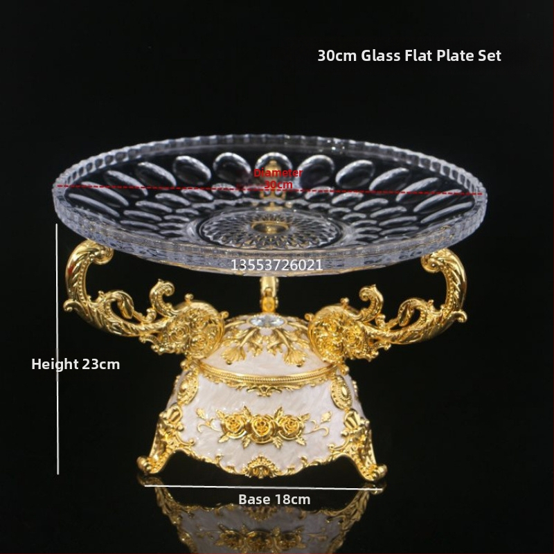 Vaisių lėkštės laikiklis – Europos stiliaus, keramikinė medžiaga, paprastas lauko dizainas