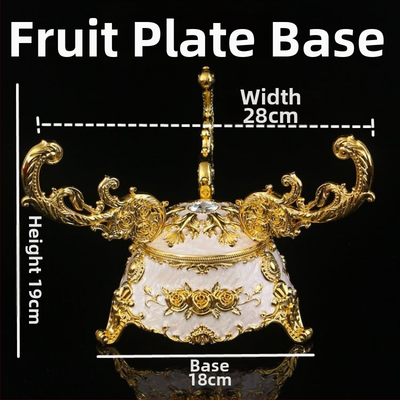 Vaisių lėkštės laikiklis – Europos stiliaus, keramikinė medžiaga, paprastas lauko dizainas