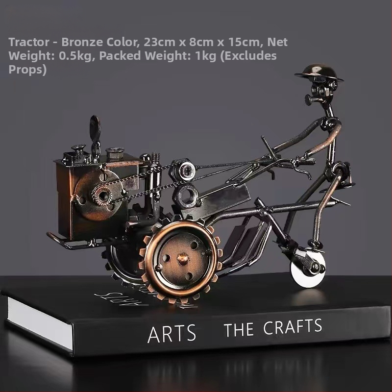 Pramoninio stiliaus metalo motociklo modelio dekoras – gyvenamojo kambario papuošalas; paviršius: elektroplatavimas; be pritaikymo