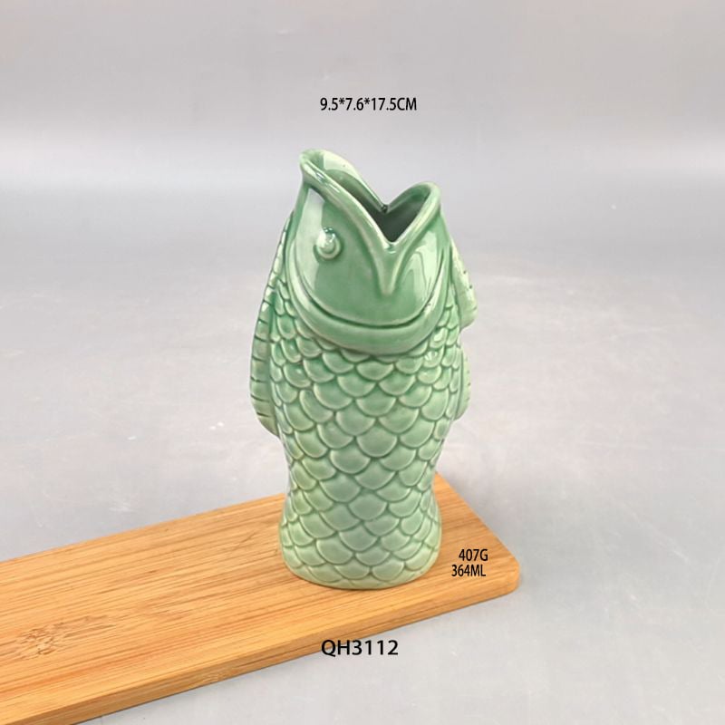 Portselanist kruus – Loominguline Tiki kujundus, Karikatuur zombie nägu, Silindriline kuju, Kõrge temperatuuri vastupidavus