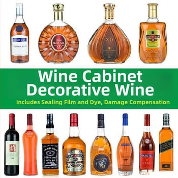 Διακοσμητικό φιάλης κρασιού για μπαρ - πλαστικό και ρητίνη, οικιακή διακόσμηση σε αμερικανικό στυλ, κωδικός aWpRi64s