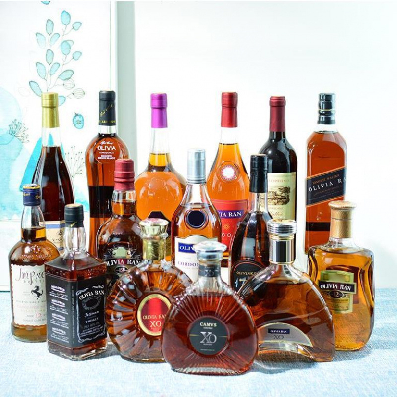 Διακοσμητικό φιάλης κρασιού για μπαρ - πλαστικό και ρητίνη, οικιακή διακόσμηση σε αμερικανικό στυλ, κωδικός aWpRi64s