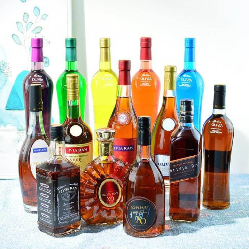 Διακοσμητικό φιάλης κρασιού για μπαρ - πλαστικό και ρητίνη, οικιακή διακόσμηση σε αμερικανικό στυλ, κωδικός aWpRi64s