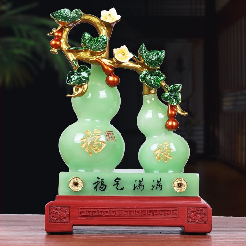 Pixiu Feng Shui dekoras su moliūgo motyvu - derva, rankų darbas, Korėjinis stilius (Prekės kodas: 8686)