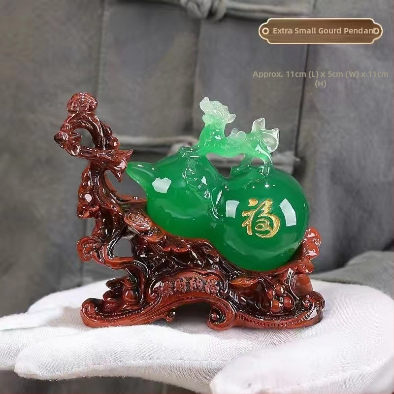 Pixiu Feng Shui dekoras su moliūgo motyvu - derva, rankų darbas, Korėjinis stilius (Prekės kodas: 8686)