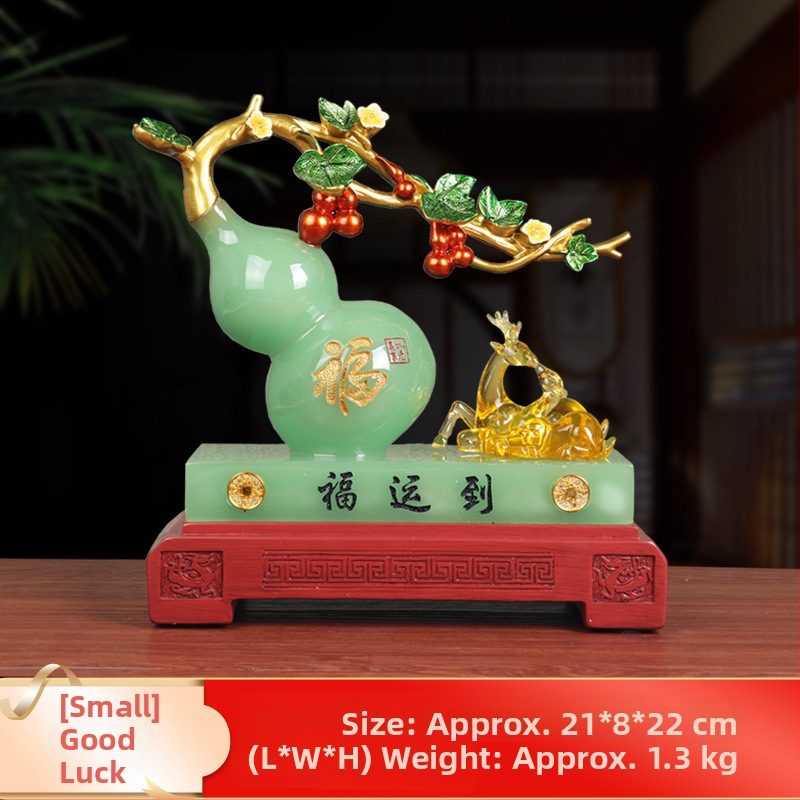 Pixiu Feng Shui dekoras su moliūgo motyvu - derva, rankų darbas, Korėjinis stilius (Prekės kodas: 8686)