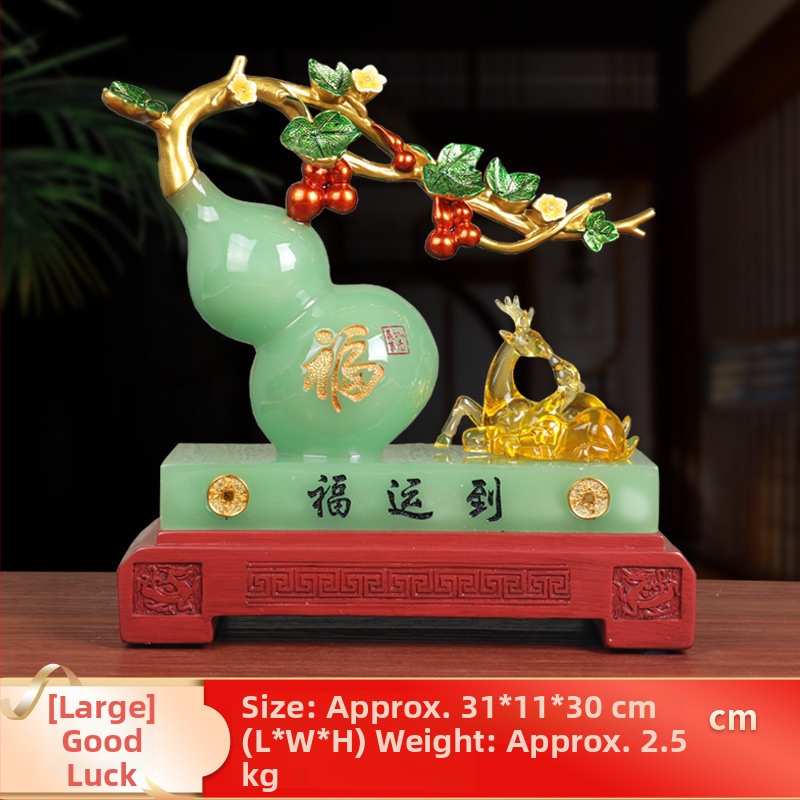 Pixiu Feng Shui dekoras su moliūgo motyvu - derva, rankų darbas, Korėjinis stilius (Prekės kodas: 8686)