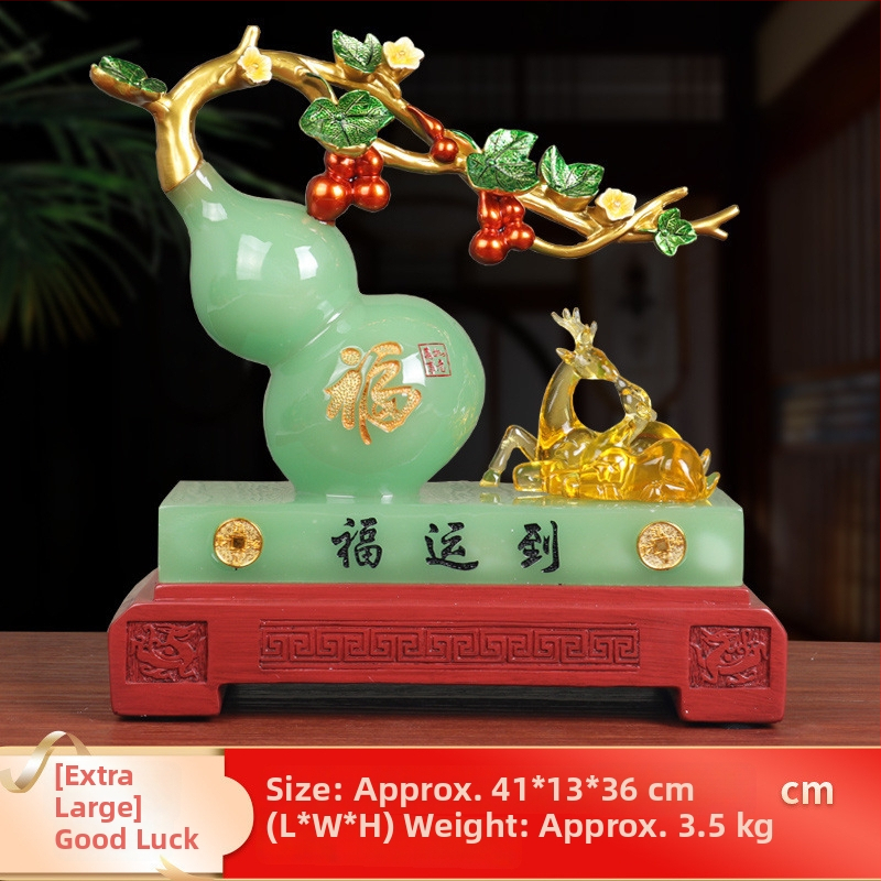 Pixiu Feng Shui dekoras su moliūgo motyvu - derva, rankų darbas, Korėjinis stilius (Prekės kodas: 8686)