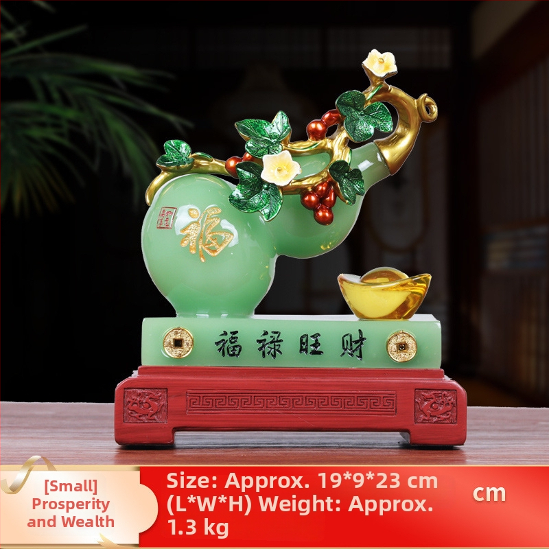 Pixiu Feng Shui dekoras su moliūgo motyvu - derva, rankų darbas, Korėjinis stilius (Prekės kodas: 8686)