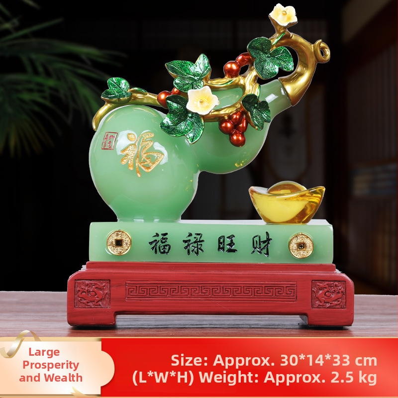 Pixiu Feng Shui dekoras su moliūgo motyvu - derva, rankų darbas, Korėjinis stilius (Prekės kodas: 8686)