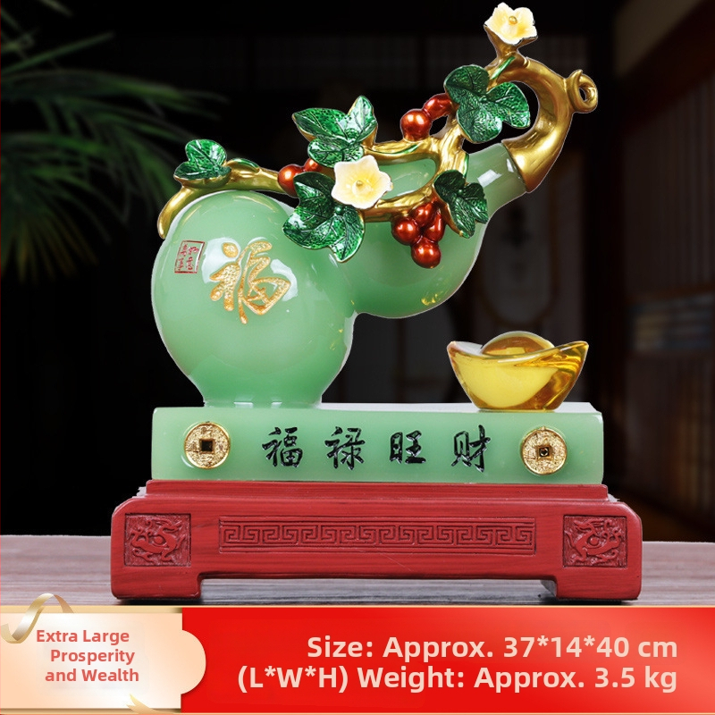 Pixiu Feng Shui dekoras su moliūgo motyvu - derva, rankų darbas, Korėjinis stilius (Prekės kodas: 8686)