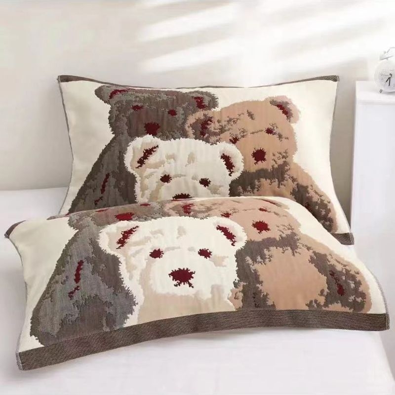 Medvilniniai gauzės pagalvių užvalkalai, pora, namų naudojimui, studentų bendrabutyje