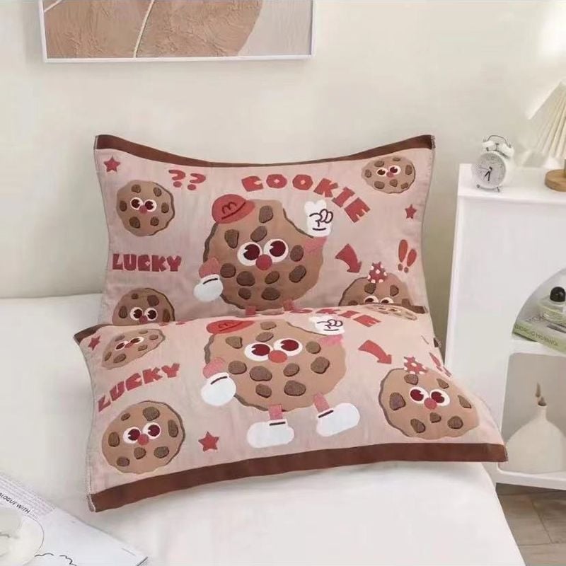 Medvilniniai gauzės pagalvių užvalkalai, pora, namų naudojimui, studentų bendrabutyje