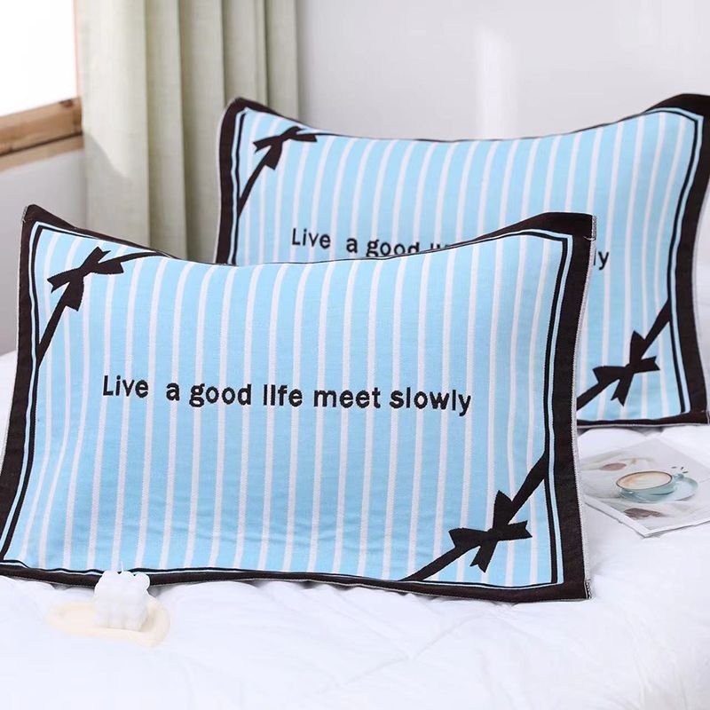 Medvilniniai gauzės pagalvių užvalkalai, pora, namų naudojimui, studentų bendrabutyje