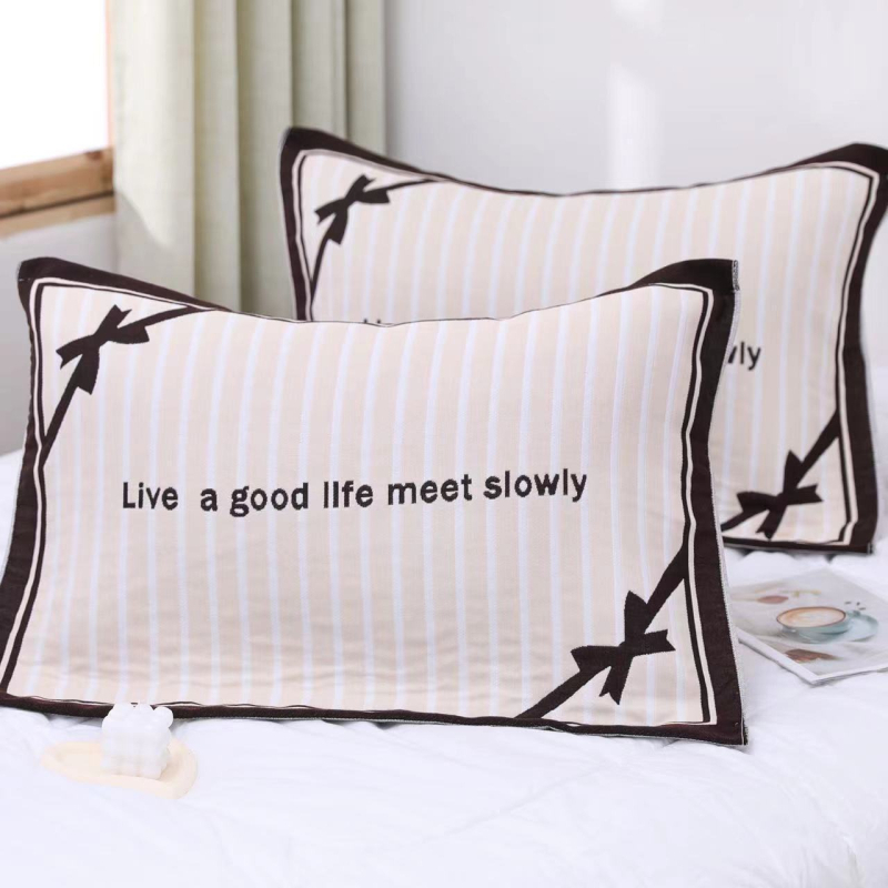 Medvilniniai gauzės pagalvių užvalkalai, pora, namų naudojimui, studentų bendrabutyje