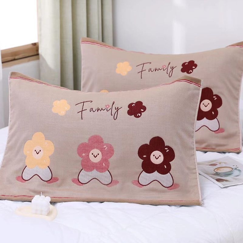 Medvilniniai gauzės pagalvių užvalkalai, pora, namų naudojimui, studentų bendrabutyje