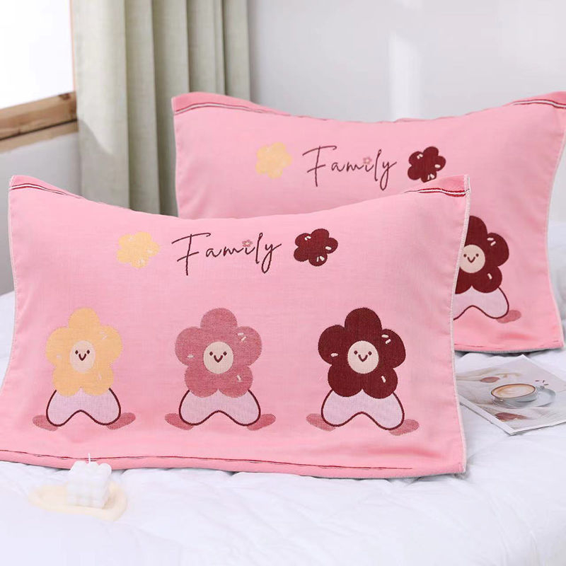 Medvilniniai gauzės pagalvių užvalkalai, pora, namų naudojimui, studentų bendrabutyje