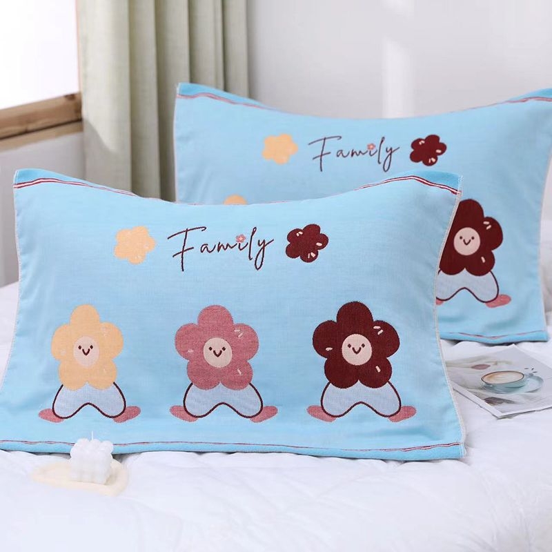 Medvilniniai gauzės pagalvių užvalkalai, pora, namų naudojimui, studentų bendrabutyje