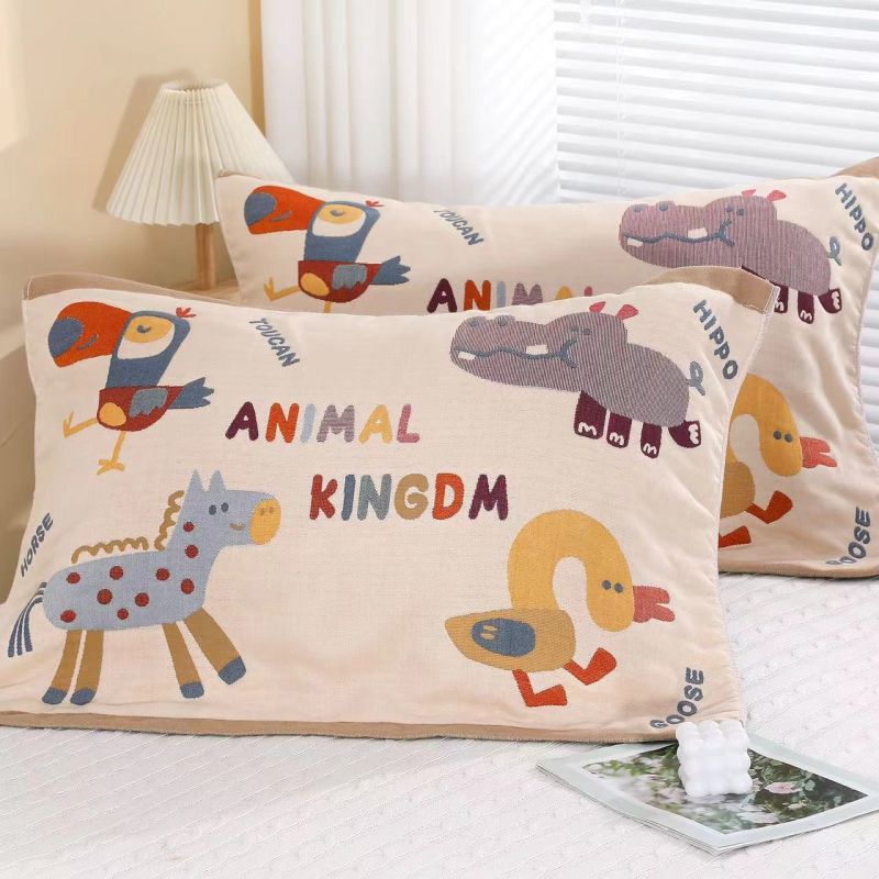 Medvilniniai gauzės pagalvių užvalkalai, pora, namų naudojimui, studentų bendrabutyje