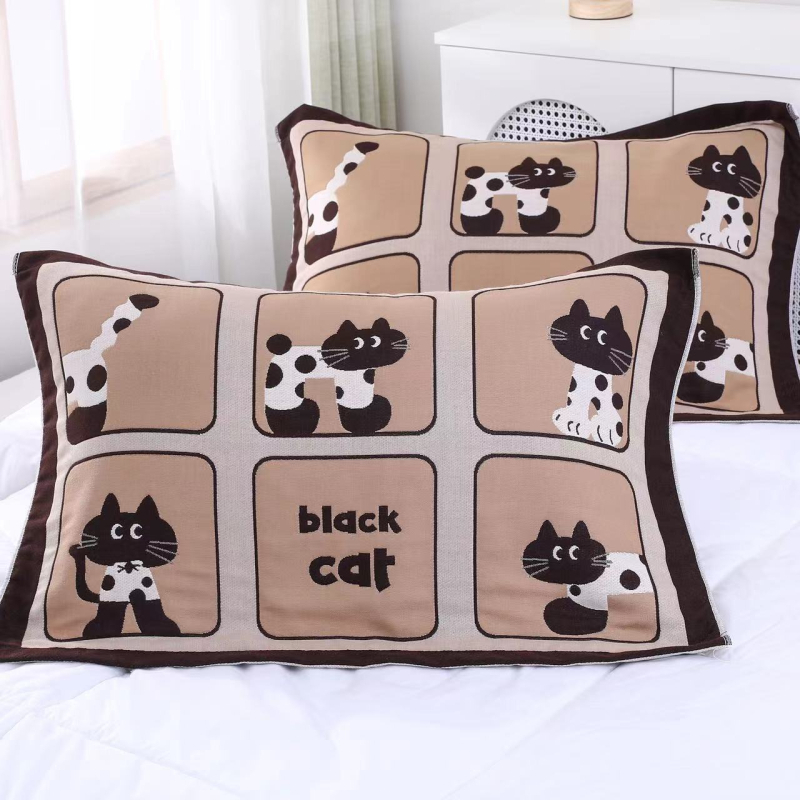 Medvilniniai gauzės pagalvių užvalkalai, pora, namų naudojimui, studentų bendrabutyje