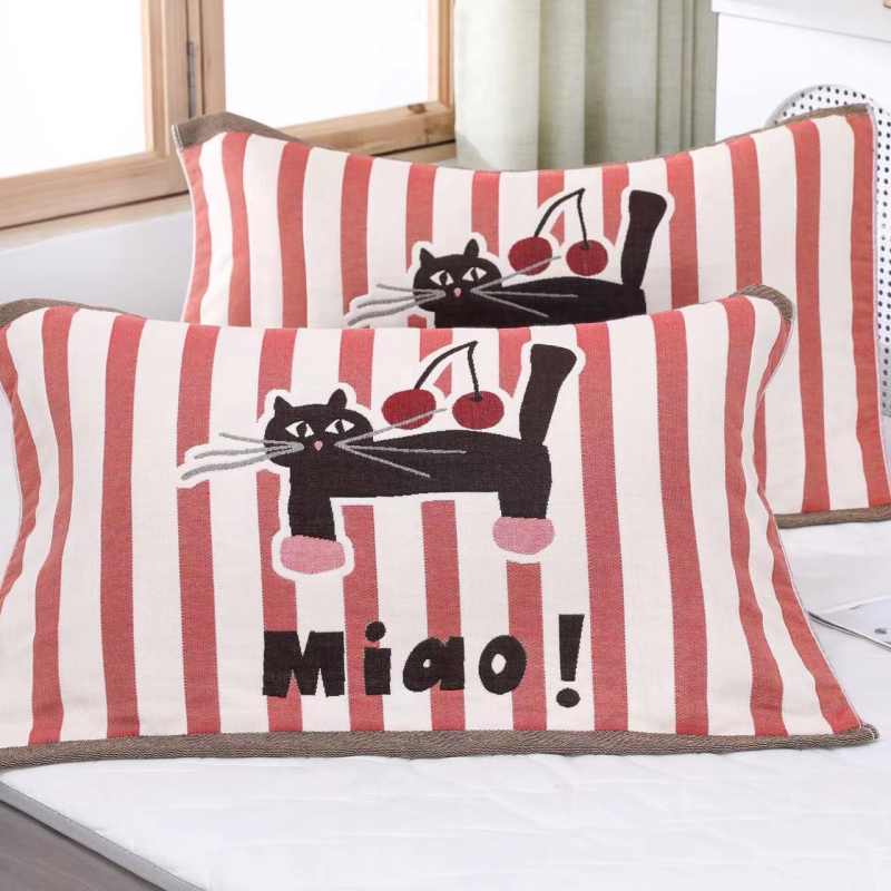 Medvilniniai gauzės pagalvių užvalkalai, pora, namų naudojimui, studentų bendrabutyje