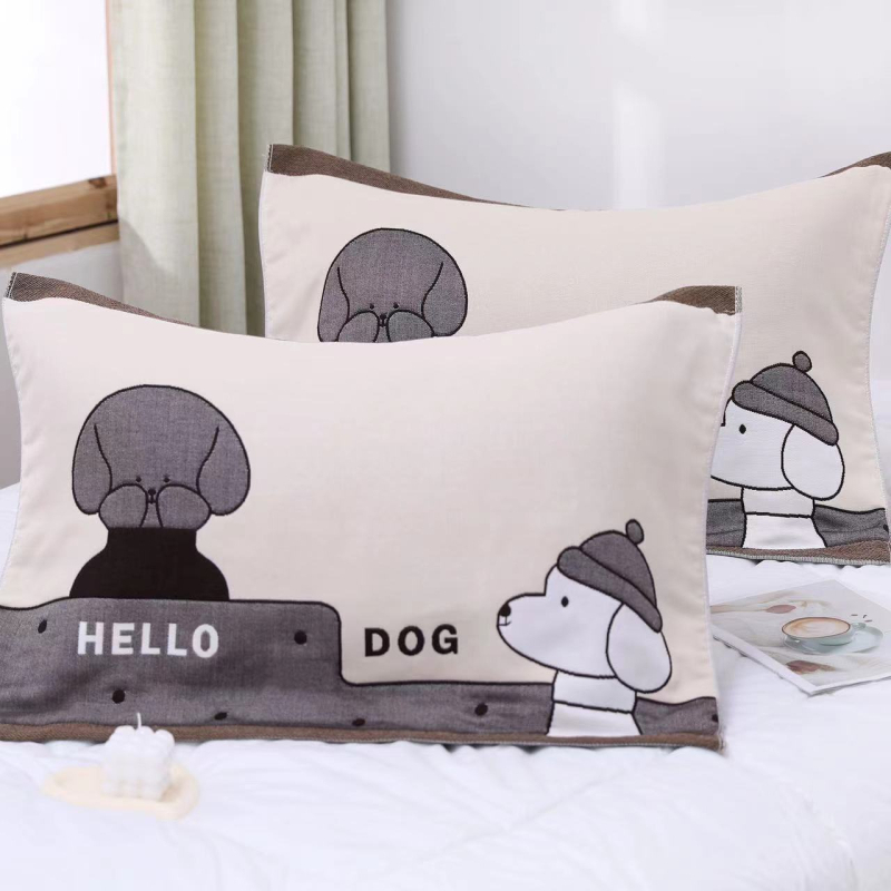 Medvilniniai gauzės pagalvių užvalkalai, pora, namų naudojimui, studentų bendrabutyje