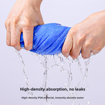 Πετσέτα στεγνώματος μαλλιών με συνθετικό δέρμα ελαφιού – γρήγορο στέγνωμα, υψηλή απορρόφηση, 10 νήματα, εκτύπωση, βάρος κάτω από 30 g