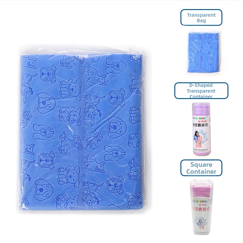 Πετσέτα στεγνώματος μαλλιών με συνθετικό δέρμα ελαφιού – γρήγορο στέγνωμα, υψηλή απορρόφηση, 10 νήματα, εκτύπωση, βάρος κάτω από 30 g