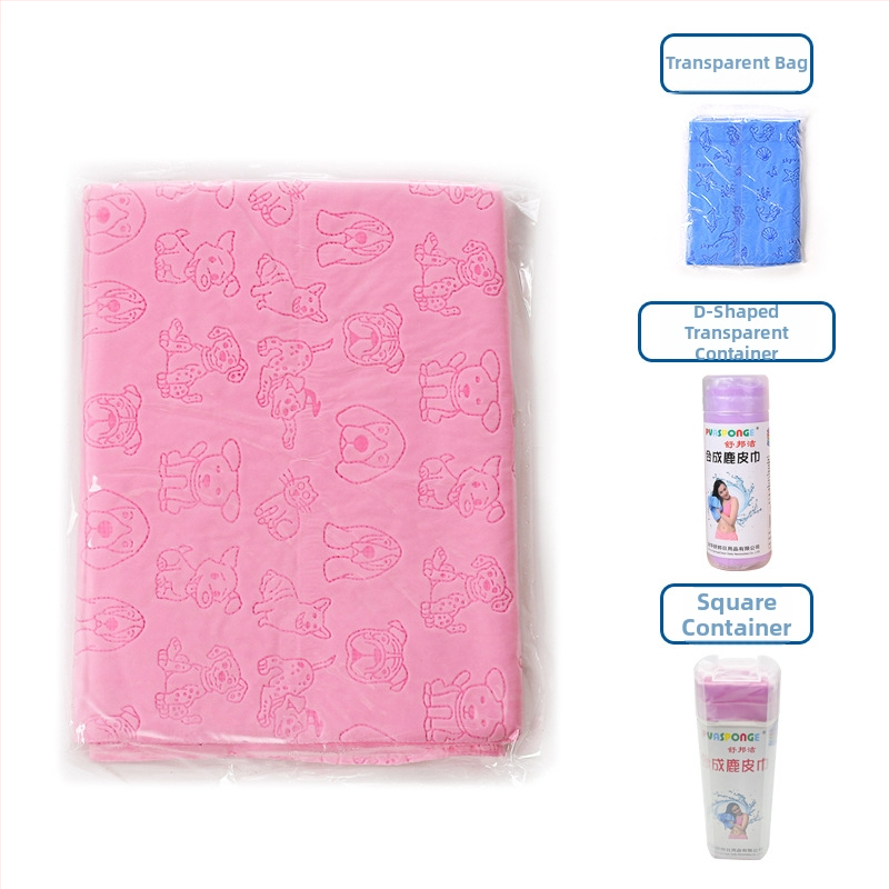 Πετσέτα στεγνώματος μαλλιών με συνθετικό δέρμα ελαφιού – γρήγορο στέγνωμα, υψηλή απορρόφηση, 10 νήματα, εκτύπωση, βάρος κάτω από 30 g