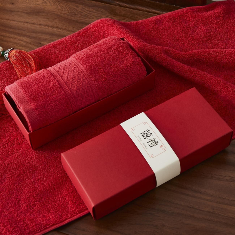 Santuokos rankšluosčių komplektas – medvilnė, 100D siūlai, paprastas audimas, rankšluostis/veido rankšluostis