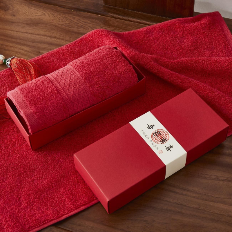 Santuokos rankšluosčių komplektas – medvilnė, 100D siūlai, paprastas audimas, rankšluostis/veido rankšluostis