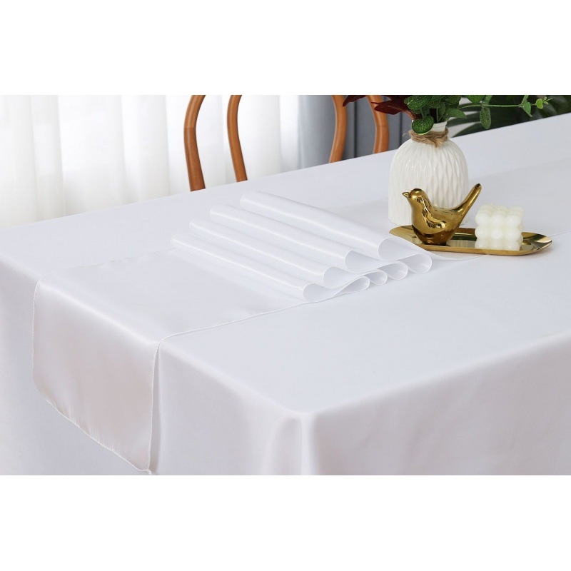 Stalo takelis su satino efekto | Poliesterio audinys 95% / 5% kitos pluoštai | Vienos spalvos raštas | Pritaikymas prieinama