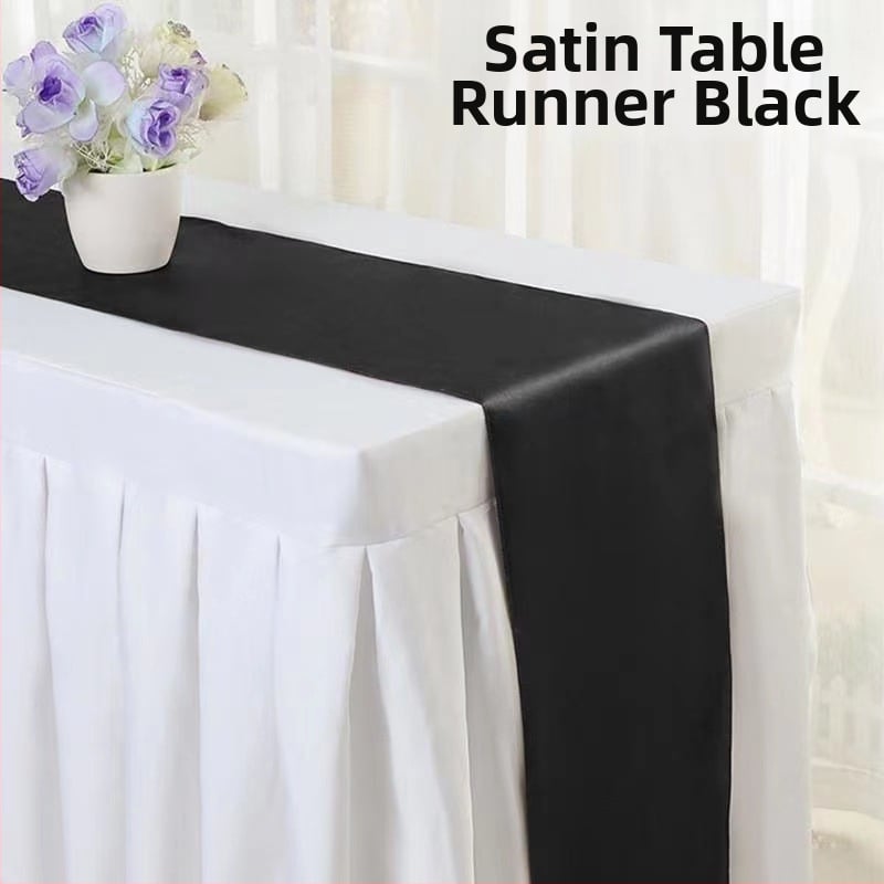 Stalo takelis su satino efekto | Poliesterio audinys 95% / 5% kitos pluoštai | Vienos spalvos raštas | Pritaikymas prieinama