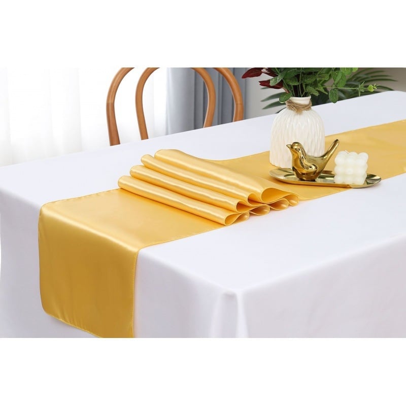 Stalo takelis su satino efekto | Poliesterio audinys 95% / 5% kitos pluoštai | Vienos spalvos raštas | Pritaikymas prieinama