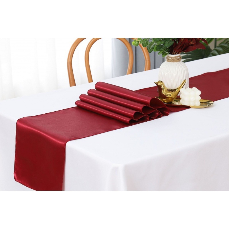 Stalo takelis su satino efekto | Poliesterio audinys 95% / 5% kitos pluoštai | Vienos spalvos raštas | Pritaikymas prieinama