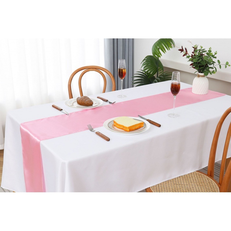 Stalo takelis su satino efekto | Poliesterio audinys 95% / 5% kitos pluoštai | Vienos spalvos raštas | Pritaikymas prieinama