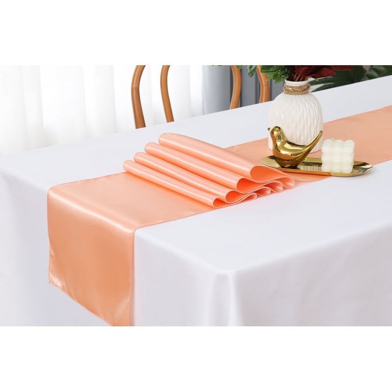 Stalo takelis su satino efekto | Poliesterio audinys 95% / 5% kitos pluoštai | Vienos spalvos raštas | Pritaikymas prieinama