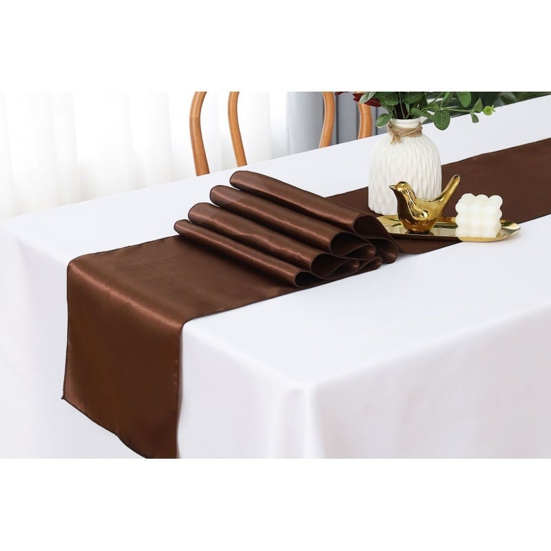 Stalo takelis su satino efekto | Poliesterio audinys 95% / 5% kitos pluoštai | Vienos spalvos raštas | Pritaikymas prieinama