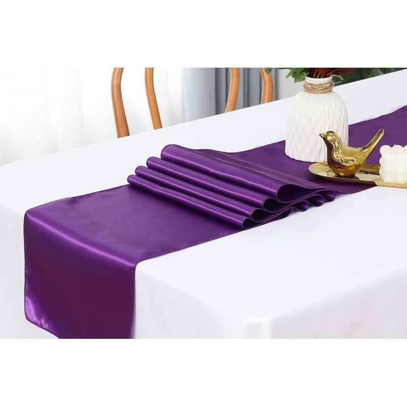 Stalo takelis su satino efekto | Poliesterio audinys 95% / 5% kitos pluoštai | Vienos spalvos raštas | Pritaikymas prieinama