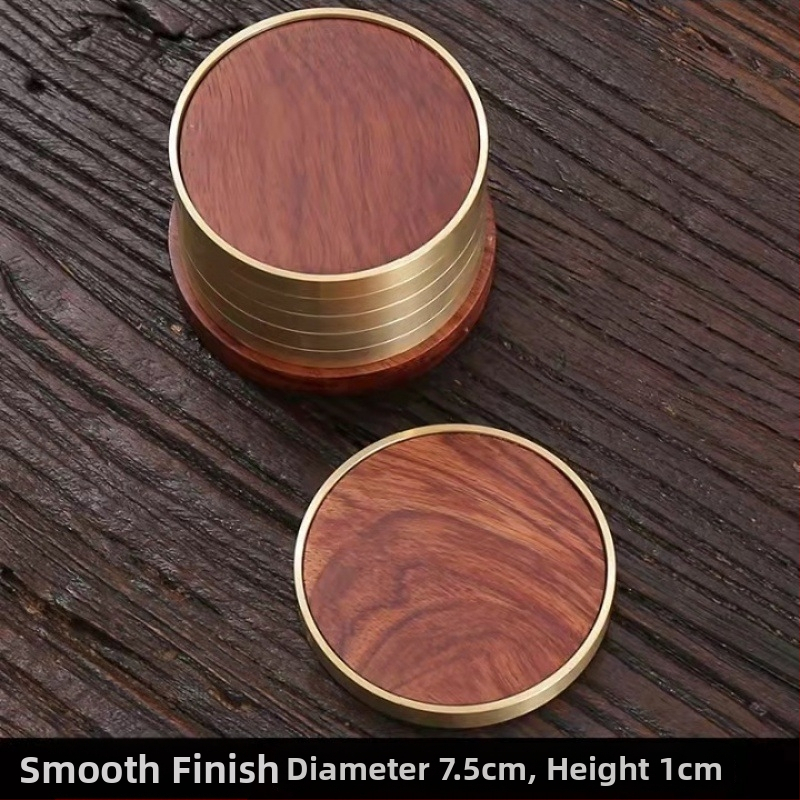 Σετ εξι εργαλείων για Τσάι Κουνγκ Φου — χαλκός, μοντέρνος μινιμαλιστικός σχεδιασμός; περιλαμβάνει μαχαίρι τσαγιού, κλιπ, κουτάλι και βούρτσα τσαγιού