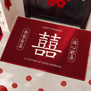 Senmiao полиестерен входен килим с принт, квадратна форма, райета или едноцветен дизайн, подходящ за дневна, спалня, кухня, баня, вход и балкон