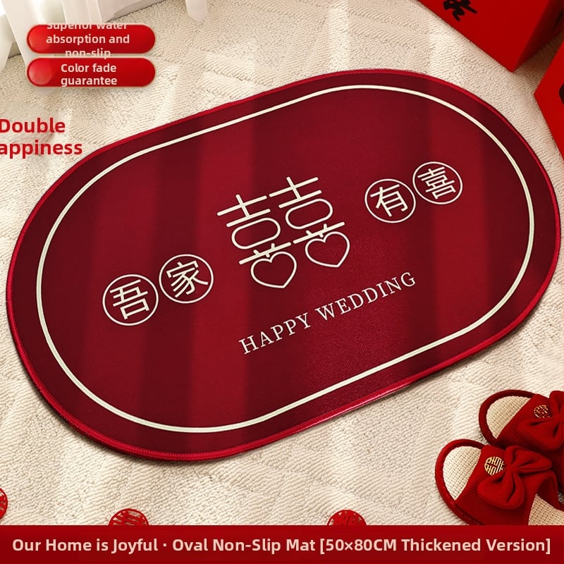 Senmiao полиестерен входен килим с принт, квадратна форма, райета или едноцветен дизайн, подходящ за дневна, спалня, кухня, баня, вход и балкон