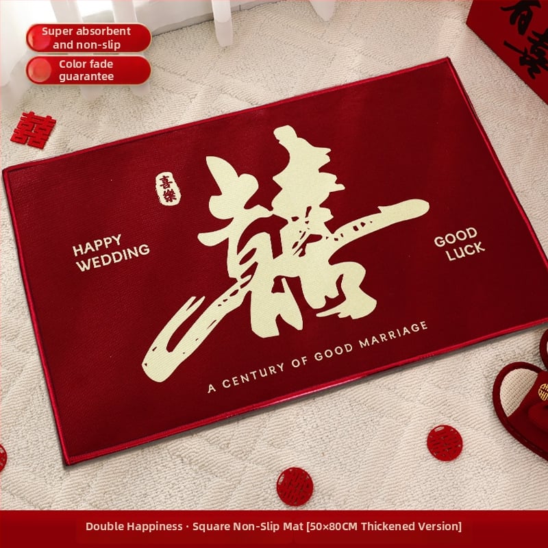 Senmiao полиестерен входен килим с принт, квадратна форма, райета или едноцветен дизайн, подходящ за дневна, спалня, кухня, баня, вход и балкон